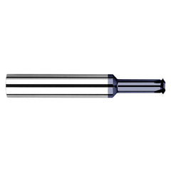 0.0930″ (3/32″) Cutter Diameter × 0.3750″ (3/8″) Reach Carbide Single Form #5 Thread Milling Cutter, 4 Flutes, AlTiN Coated - Exact Tooling