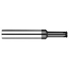 0.0440″ Cutter Diameter × 0.0930″ (3/32″) Reach Carbide Single Form #0 Thread Milling Cutter, 2 Flutes, Amorphous Diamond Coated - Exact Tooling