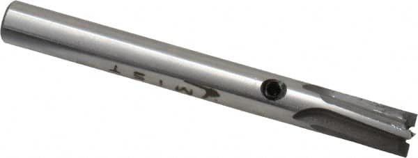 Made in USA - 1/4" Diam, 1/4" Shank, Diam, 4 Flutes, Straight Shank, Interchangeable Pilot Counterbore - Exact Tooling