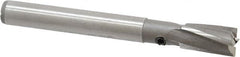 Made in USA - 9/32" Diam, 1/4" Shank, Diam, 4 Flutes, Straight Shank, Interchangeable Pilot Counterbore - Exact Tooling