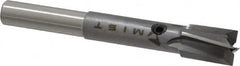 Made in USA - 11/32" Diam, 1/4" Shank, Diam, 4 Flutes, Straight Shank, Interchangeable Pilot Counterbore - Exact Tooling