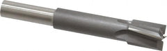 Made in USA - 3/8" Diam, 1/4" Shank, Diam, 4 Flutes, Straight Shank, Interchangeable Pilot Counterbore - Exact Tooling