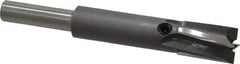 Made in USA - 13/32" Diam, 1/4" Shank, Diam, 4 Flutes, Straight Shank, Interchangeable Pilot Counterbore - Exact Tooling