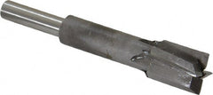 Made in USA - 1/2" Diam, 1/4" Shank, Diam, 4 Flutes, Straight Shank, Interchangeable Pilot Counterbore - Exact Tooling