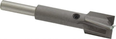 Made in USA - 9/16" Diam, 1/4" Shank, Diam, 4 Flutes, Straight Shank, Interchangeable Pilot Counterbore - Exact Tooling