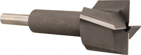 Made in USA - 1" Diam, 1/4" Shank, Diam, 4 Flutes, Straight Shank, Interchangeable Pilot Counterbore - Exact Tooling
