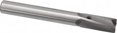 Made in USA - 17/32" Diam, 1/2" Shank, Diam, 4 Flutes, Straight Shank, Interchangeable Pilot Counterbore - Exact Tooling