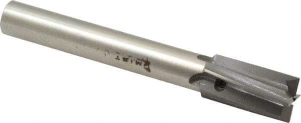 Made in USA - 5/8" Diam, 1/2" Shank, Diam, 4 Flutes, Straight Shank, Interchangeable Pilot Counterbore - Exact Tooling