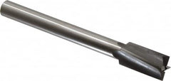 Made in USA - 23/32" Diam, 1/2" Shank, Diam, 4 Flutes, Straight Shank, Interchangeable Pilot Counterbore - Exact Tooling