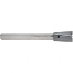 Made in USA - 3/4" Diam, 1/2" Shank, Diam, 4 Flutes, Straight Shank, Interchangeable Pilot Counterbore - Exact Tooling