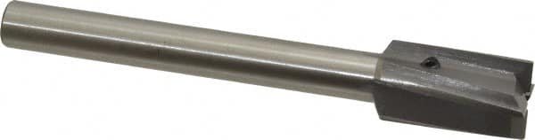 Made in USA - 13/16" Diam, 1/2" Shank, Diam, 4 Flutes, Straight Shank, Interchangeable Pilot Counterbore - Exact Tooling