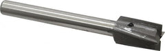 Made in USA - 7/8" Diam, 1/2" Shank, Diam, 4 Flutes, Straight Shank, Interchangeable Pilot Counterbore - Exact Tooling