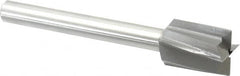 Made in USA - 1" Diam, 1/2" Shank, Diam, 4 Flutes, Straight Shank, Interchangeable Pilot Counterbore - Exact Tooling