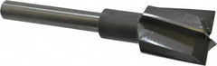Made in USA - 1-5/16" Diam, 1/2" Shank, Diam, 4 Flutes, Straight Shank, Interchangeable Pilot Counterbore - Exact Tooling