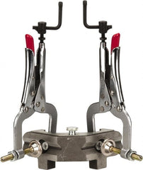 Strong Hand Tools - Fixed Angle, 2 Axes, 7-1/2" Long, 1-1/4" Max Capacity, Angle & Corner Clamp - 90° Clamping Angle, 2" Throat Depth - Exact Tooling