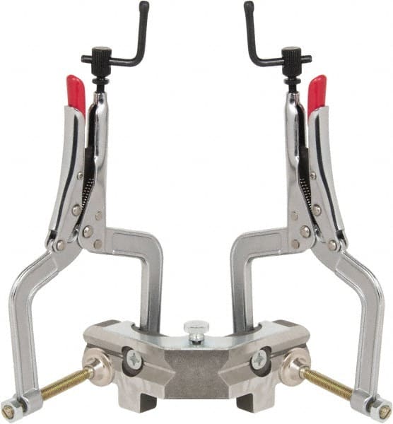 Strong Hand Tools - Fixed Angle, 2 Axes, 8-1/2" Long, 3" Max Capacity, Angle & Corner Clamp - 90° Clamping Angle, 3" Throat Depth - Exact Tooling