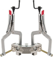 Strong Hand Tools - Fixed Angle, 2 Axes, 8-1/2" Long, 3" Max Capacity, Angle & Corner Clamp - 90° Clamping Angle, 3" Throat Depth - Exact Tooling