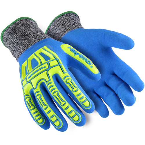 Full Sandy Nitrile Dip with Hi-Vis Cut Resistant Shell, Size XXS