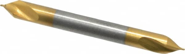 Keo - #5/0 Plain Cut 60° Incl Angle High Speed Steel Combo Drill & Countersink - Exact Tooling