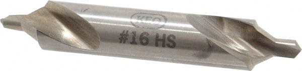 Keo - #16 Bell Cut 60° Incl Angle High Speed Steel Combo Drill & Countersink - Exact Tooling