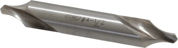 Keo - #4-1/2 Radius Cut 60° Incl Angle High Speed Steel Combo Drill & Countersink - Exact Tooling