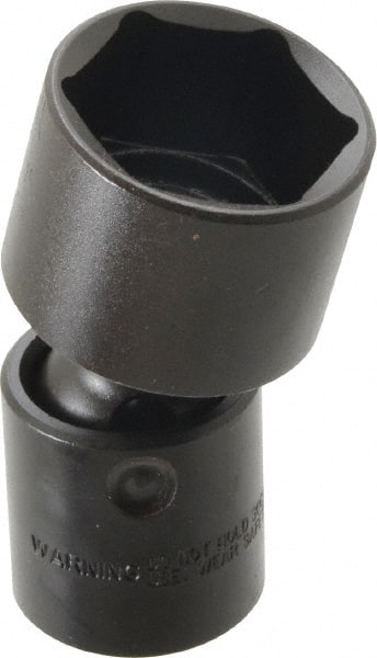 Proto - 1/2" Drive 1-5/16" Standard Universal Impact Socket - 6 Points, 3-19/64" OAL - Exact Tooling