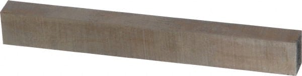 Cleveland - T15 Cobalt Rectangular Tool Bit Blank - 1/4" Wide x 3/8" High x 3" OAL, 2 Square Ends, 10° Bevel Angle, Ground - Exact Tooling