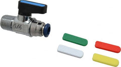 Aignep USA - 1/4" Pipe, Full Port, Brass Standard Ball Valve - Exact Tooling