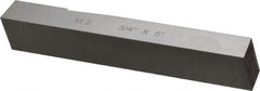 Cleveland - M2 High Speed Steel Square Tool Bit Blank - 3/4" Wide x 3/4" High x 5" OAL, 2 Beveled Ends, 10° Bevel Angle, Ground - Exact Tooling