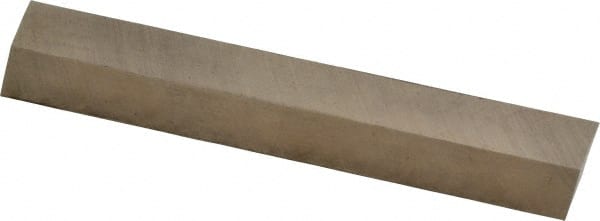 Cleveland - M42 Cobalt Square Tool Bit Blank - 5/16" Wide x 5/16" High x 2-1/2" OAL, 2 Beveled Ends, 10° Bevel Angle, Ground - Exact Tooling