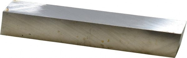 Cleveland - M42 Cobalt Square Tool Bit Blank - 3/4" Wide x 3/4" High x 5" OAL, 2 Beveled Ends, 10° Bevel Angle, Ground - Exact Tooling