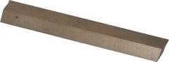 Cleveland - M42 Cobalt Square Tool Bit Blank - 1/4" Wide x 1/4" High x 2-1/2" OAL, 2 Beveled Ends, 10° Bevel Angle, Ground - Exact Tooling