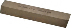 Cleveland - M42 Cobalt Square Tool Bit Blank - 3/4" Wide x 3/4" High x 5" OAL, 2 Beveled Ends, 10° Bevel Angle, Ground - Exact Tooling