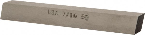 Cleveland - T15 Cobalt Square Tool Bit Blank - 7/16" Wide x 7/16" High x 3-1/2" OAL, 2 Beveled Ends, 10° Bevel Angle, Ground - Exact Tooling