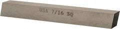 Cleveland - T15 Cobalt Square Tool Bit Blank - 7/16" Wide x 7/16" High x 3-1/2" OAL, 2 Beveled Ends, 10° Bevel Angle, Ground - Exact Tooling