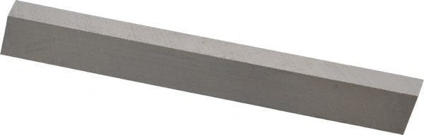 Cleveland - M2 High Speed Steel Rectangular Tool Bit Blank - 1/4" Wide x 1/2" High x 4" OAL, 2 Beveled Ends, 10° Bevel Angle, Ground - Exact Tooling