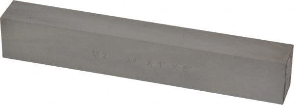 Cleveland - M2 High Speed Steel Rectangular Tool Bit Blank - 3/4" Wide x 1" High x 6" OAL, 2 Beveled Ends, 10° Bevel Angle, Ground - Exact Tooling