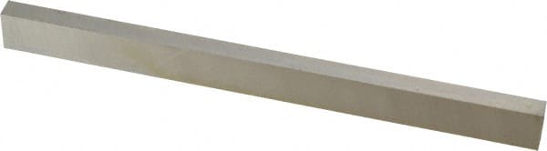Cleveland - M42 Cobalt Rectangular Tool Bit Blank - 1/4" Wide x 1/2" High x 6" OAL, 2 Beveled Ends, 10° Bevel Angle, Ground - Exact Tooling