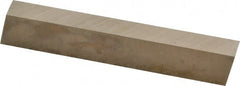 Cleveland - M42 Cobalt Rectangular Tool Bit Blank - 5/16" Wide x 1/2" High x 3" OAL, 2 Beveled Ends, 10° Bevel Angle, Ground - Exact Tooling