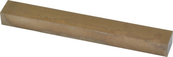 Cleveland - M42 Cobalt Rectangular Tool Bit Blank - 3/8" Wide x 1/2" High x 4" OAL, 2 Beveled Ends, 10° Bevel Angle, Ground - Exact Tooling