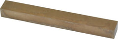 Cleveland - M42 Cobalt Rectangular Tool Bit Blank - 3/8" Wide x 1/2" High x 4" OAL, 2 Beveled Ends, 10° Bevel Angle, Ground - Exact Tooling