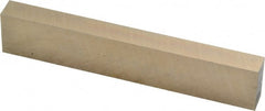 Cleveland - M42 Cobalt Rectangular Tool Bit Blank - 3/8" Wide x 3/4" High x 4" OAL, 2 Beveled Ends, 10° Bevel Angle, Ground - Exact Tooling
