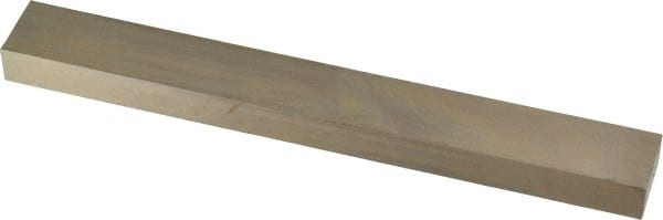 Cleveland - M42 Cobalt Rectangular Tool Bit Blank - 3/8" Wide x 3/4" High x 6" OAL, 2 Beveled Ends, 10° Bevel Angle, Ground - Exact Tooling