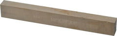 Cleveland - M42 Cobalt Rectangular Tool Bit Blank - 1/2" Wide x 3/4" High x 6" OAL, 2 Beveled Ends, 10° Bevel Angle, Ground - Exact Tooling