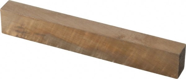 Cleveland - M42 Cobalt Rectangular Tool Bit Blank - 1/4" Wide x 3/8" High x 2-1/2" OAL, 2 Beveled Ends, 10° Bevel Angle, Ground - Exact Tooling
