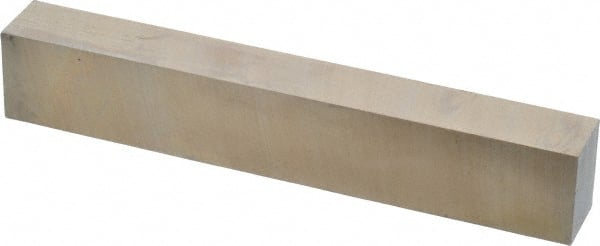 Cleveland - M42 Cobalt Rectangular Tool Bit Blank - 3/4" Wide x 1" High x 6" OAL, 2 Beveled Ends, 10° Bevel Angle, Ground - Exact Tooling