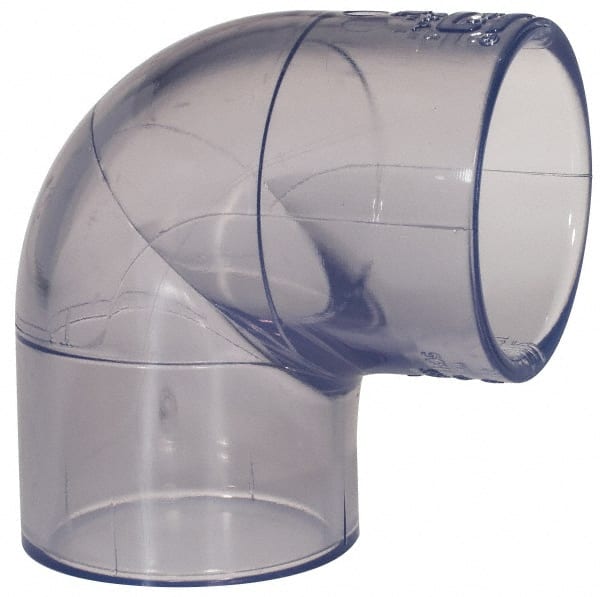 Made in USA - 1-1/4" PVC Plastic Pipe Fitting - Schedule 40, Slip x Slip End Connections - Exact Tooling