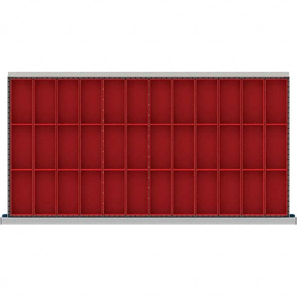 LISTA - 36-Compartment Drawer Divider Layout for 3.15" High Drawers - Exact Tooling