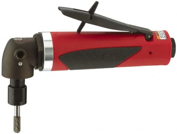 Sioux Tools - 1/4" Collet, Angle Handle, Angle Air Die Grinder - 15,000 RPM, Rear Exhaust, 30 CFM, 1 hp, 6.21 bar, 1/4 NPT - Exact Tooling
