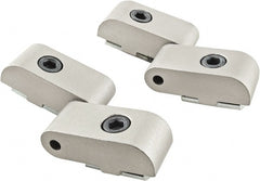 80/20 Inc. - 1-1/2" Long x 1-23/32" Wide x 26mm Thick, Right Lift Off Hinge Long Pin Top Short Pin Bottom - Aluminum, Clear Anodized Finish - Exact Tooling